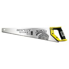 Ножовка по дереву "Зубец", 500 мм, 7-8 TPI, зуб 2D, калёный зуб, 2-х компонентная рукоятка Сибртех 23804