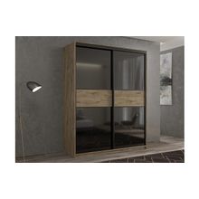 РВ-мебель Шкаф-купе 2-х дверный Кааппи 12 Дуб Эвок Прибрежный 160х45х230 см