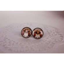 Серьги-гвоздики "совушки"