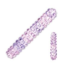 Двухцветный стик Purple Rose Nubby - 17,5 см. Розовый