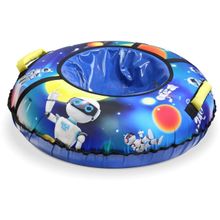 Тюбинг 85см с камерой НИКА (ткань ПВХ, круг.дизайн)(ТБ3К-85 12, роботы, синий) (ТБ3К-85)