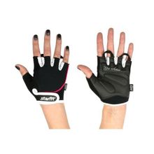 Перчатки для фитнеса STARFIT SU-111 черные белые розовые р.XS