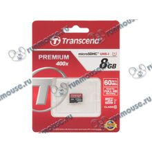 Карта памяти 8ГБ Transcend "TS8GUSDCU1" microSD HC UHS-I Class10 [129699]