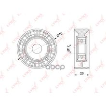 Ролик Натяжной Приводного Ремня Bmw 5-Ser (E60) 540i-550i 03-10   X5 (E53) 4.4i 4.8i 03-06   Alt LYNXauto арт. PB5193