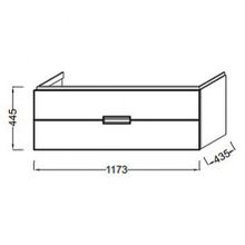 Тумба с раковиной Jacob Delafon Reve 120 светло-коричневая, 2 ящика