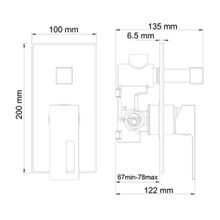 WasserKRAFT Смеситель для душа Alme 1541