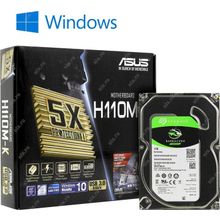 платформа ASUS H110M-K  Seagate ST1000DM010  Windows 10  Home  SL  (OA3)