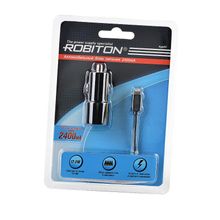 Блок питания ROBITON App04 Car Charging Kit 2.4A iPhone iPad (12-24V) BL1