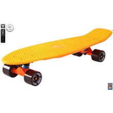 402-O Скейтборд Y-SCOO Big Fishskateboard 27" винил 68,6х19 с сумкой ORANGE black