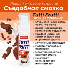 Гель-смазка Tutti-frutti со вкусом тирамису - 30 гр. (184981)