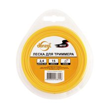Леска для триммера квадратная, 2.4мм х 15м Denzel 96157