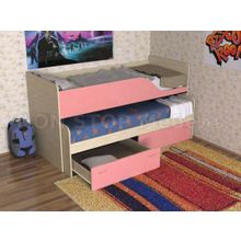 Кровать двухъярусная детская Дуэт-2 выдвижная