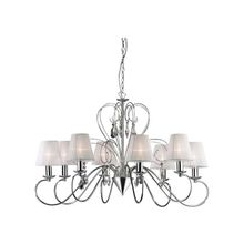 Odeon Light 2040 8 ESSA ODL11 027 хром   белый E14 8x40W