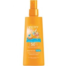 Vichy Ideal Soleil увлажняющий спрей-вуаль SPF 50 200 мл и спрей для детей SPF 50+ 200 мл