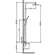 Timo Душевая система Tetra-thermo SX-0169 00 chrome