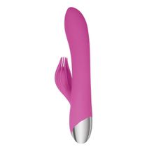 Розовый вибратор-кролик Eve s Clit Tickling Rabbit - 20,4 см. (розовый)