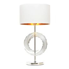 Lumina Deco Настольная лампа Lumina Deco Fabi LDT 5531 CHR+WT ID - 227238