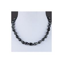 Бусики-Колечки Бусы Обсидиан "Адажио" арт. НОБ-54(10-14)-48-3