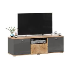 Алмаз. Любимый дом Фиджи Тумба под ТВ 1400 (Дуб Золотой Антрацит)