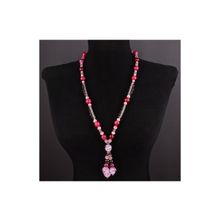 Бусики-Колечки Бусы Гранат, им.Турмалина, хрусталь "Ренессанс" арт.АНТ-3834