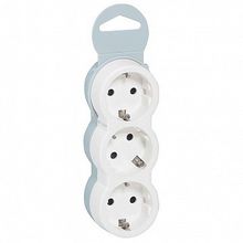 Разветвитель сетевой  HELIUM 3-местный, с заземлением, 050656 |  код. 050656 |  Legrand