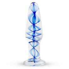 Прозрачная стеклянная пробка Glass Buttplug No.23 - 10,5 см. (238272)