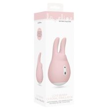 Розовый клиторальный стимулятор Love Bunny - 9,4 см. Розовый