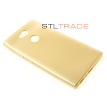 L2 Sony Силиконовый чехол TPU Case Металлик золото