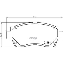 Колодки Тормозные Дисковые | Перед | (Pf-1228) Toyota Camry (_v2_) 2.2 (Sxv20_) 08.1996 - 11.2001 <=> Toyota Camry (_v1_) 2.2 (Sxv10_) 06.1991 - 08.1996 NISSHINBO арт. NP1006