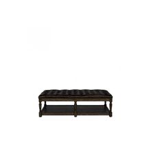 Кофейная оттоманка TUFTED LEATHER COFFEE OTTOMAN