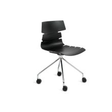 Tetchair Стул офисный HANSEN (mod. 606-1), черный хром