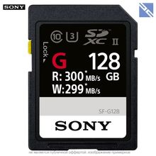 Карта памяти Sony 128GB SF-G Series UHS-II SDXC 300МБ с (U3, Class 10)  SF-G128 T1