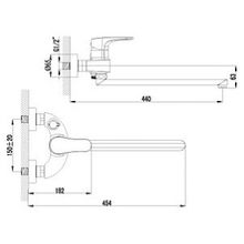 Смеситель Lemark Shift LM4317C универсальный
