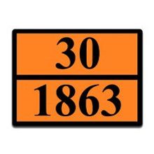 Оранжевая табличка опасный груз 30-1863 (авиационный керосин)