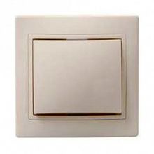 Переключатель 1-клавишный КВАРТА, скрытый монтаж, кремовый |  код. EVK12-K33-10-DM |  IEK