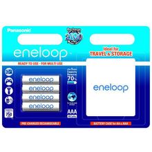 Аккумулятор Panasonic Eneloop AAA 750mAh 4шт. с кейсом (BK-4MCCEC4BE)