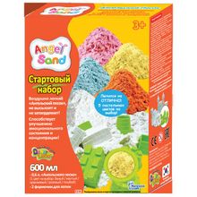 Набор для творчества ANGEL SAND MA07012x Желтый 0,6 + формочки