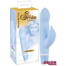 Вибратор Smile Dolphin голубой 16 см