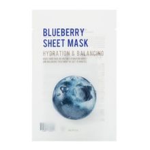 Маска для лица с экстрактом черники Eunyul Purity Blueberry Sheet Mask 5шт