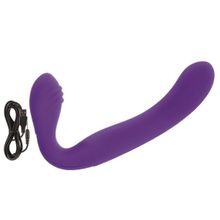 California Exotic Novelties Перезаряжаемый водонепроницаемый страпон Rechargeable Silicone Love Rider Strapless Strap-On (фиолетовый)