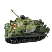 Радиоуправляемый танк German Tiger Green масштаб 1:20 40Mhz - 4101-2