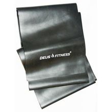 Эластичная лента DEUS FITNESS, нагрузка 30 LBS. Цвет: черный