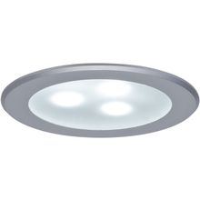 Paulmann. 98351 Светильник встраиваемый круглый мебельный LED 3x3W алюминий (транс 12VA) (cd 70) 6500К