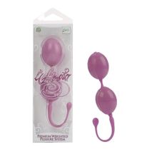 Розовые каплевидные вагинальные шарики L amour Premium Weighted Pleasure System Розовый