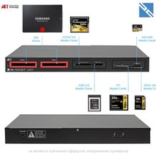 Картридер Atech Flash Technology CFast 2.0   2x SSD   XQD   CF   SD   microSD Blackjet UX-1 Cinema Dock USB Type-C  BJ-0118-R01