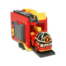 Robocar POLI Кейс с трансформером Рой 12,5см с гаражом 83073