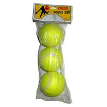 Мяч для большого тенниса в пакете 3шт в 1уп.