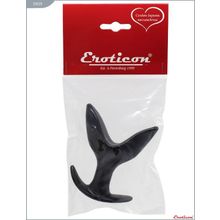 Eroticon Анальная растягивающая пробка - 9,5 см. (черный)