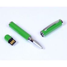 Оригинальная зеленая флешка в виде ручки