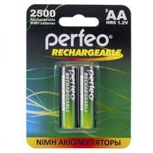 Аккумулятор AA Perfeo AA2500 2BL 2500мА ч Ni-Mh, 2шт, блистер